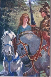 Das Reim der freudigen Wache: Mit ihr durch die Lyonesse ritt ich, aus Gedichte von Adam Lindsay Gordon, veröffentlicht von T. N. Foulis, 1912